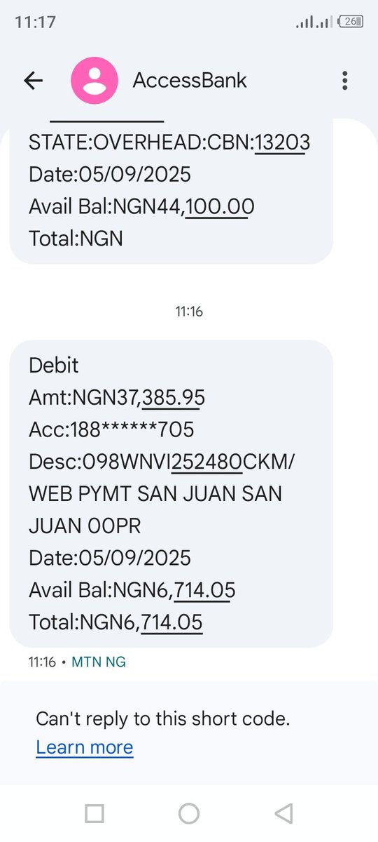 Dear <a href="/cenbank/">Central Bank of Nigeria</a>
I'm pleading and begging you with the authority and power you have over all banks in Nigeria to please intervene in my case and instruct Access Bank to credit my account immediately. I don’t know who tampered with my account. I have never given my ATM card to anyone