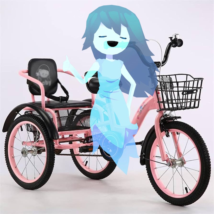Hop on guys!

I'll pedal us away!