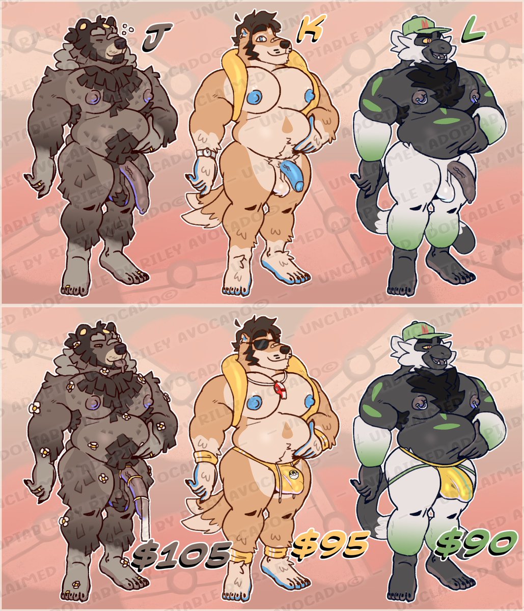 📣📣 The 7th wave of chonky lads is here!!🙌 
My first time trying Pokémon adopts! Lets see how that goes 🤞🤞

[Here are the rules]:
⮞ You just claim by commenting, closed price!
⮞ You receive the character's reference sheet with their colors palette, and both showing versions