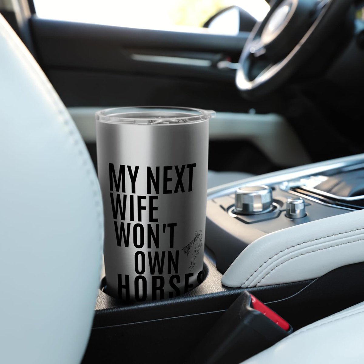 rssbay's tweet photo. My Next Wife Won’t Own Horses 🐴 Check out this Stainless Steel Insulated Tumbler – perfect for horse lovers… or not! 😉 #FunnyTumbler #GiftIdea #HorseLovers  
https://t.co/qNTEPPFxV1 https://t.co/rdHoyFeKrq