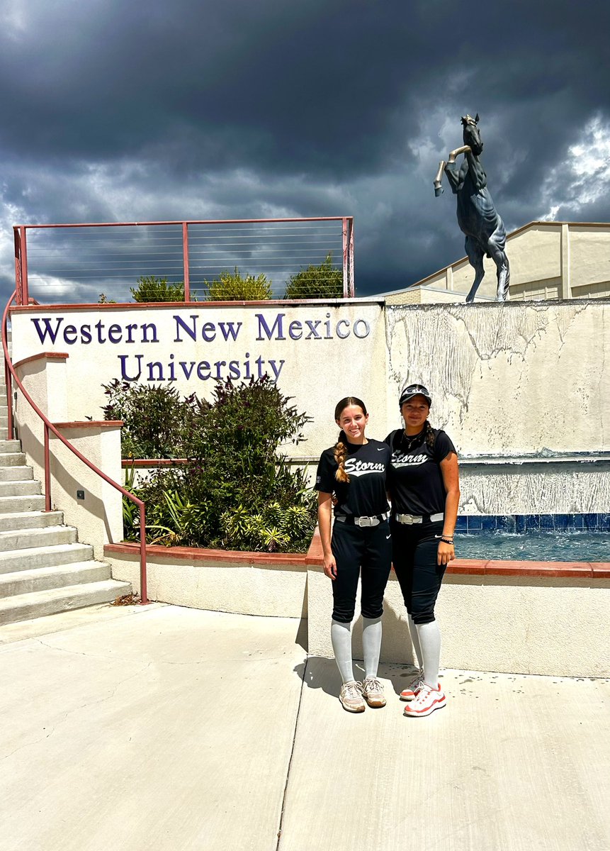 🔥 Western New Mexico University Committ’s 🔥

Arizona Storm Walding standouts Keelie Goodman and Kennedy Trillo making their presence known in Silver City! 💪💜

#StormStrong #WNMUMustangs #NextGenTalent