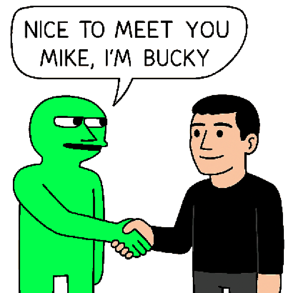 DonnyDicey's tweet photo. @mikealfred The thing is... his name is Bucky, and he's trying to find out how many Bucks he's worth. Is it 1 Buck? 2 Bucks? 3? We'll see.

Currently sitting at $0.026 cents. So I guess you could say it stops in the dollar ranges somewhere. https://t.co/ORU5TtHb0I