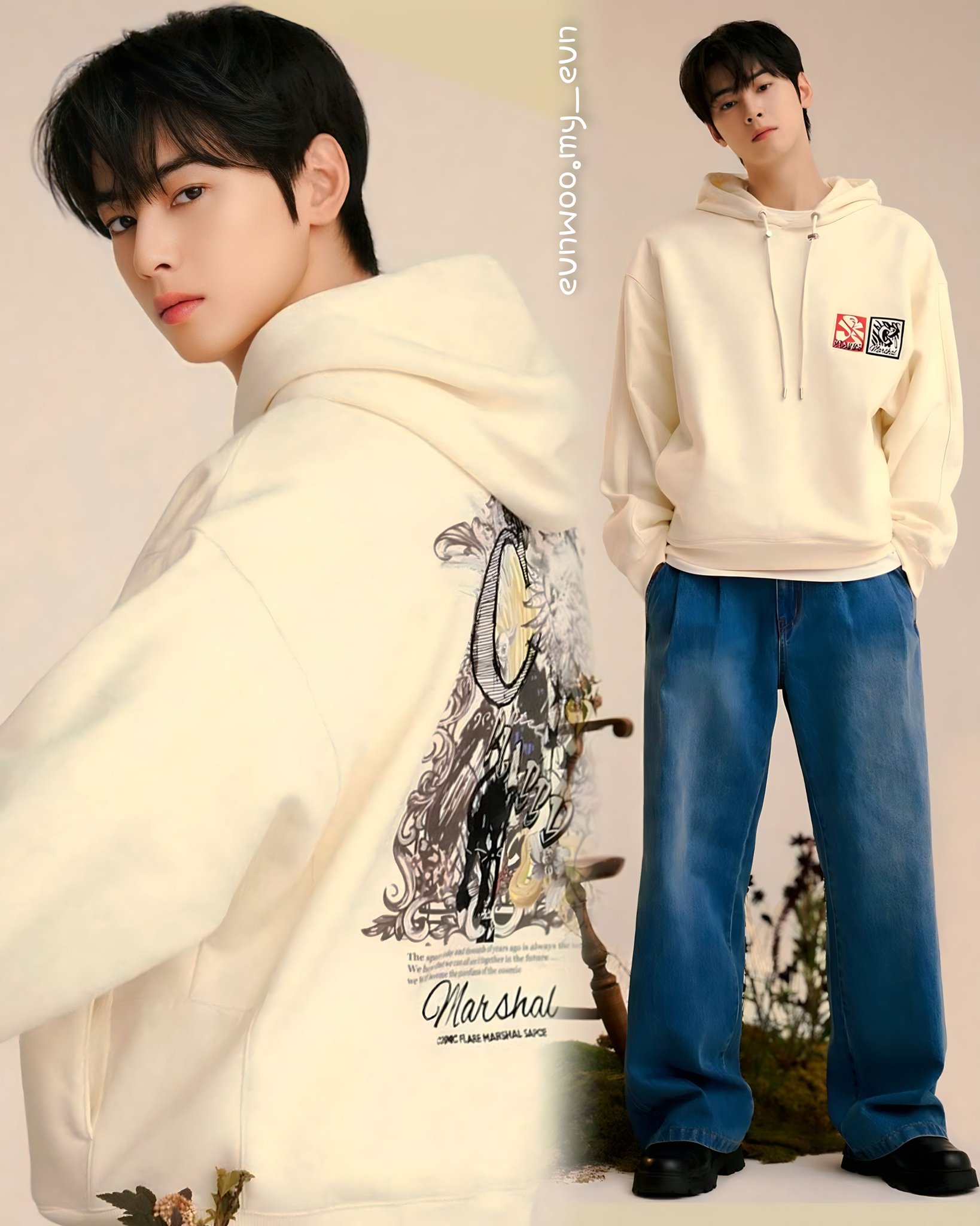 チャウヌ cha eunwoo milo タンブラー2個　トレカ1枚　【B】 K-STAR リアルセット Cha Eun-woo【チャウヌ-01】4Cut Photo