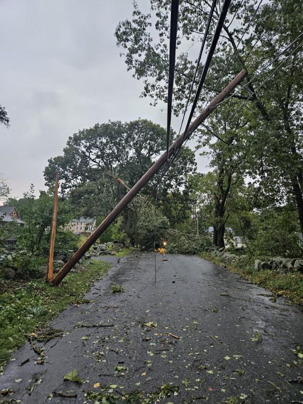 Crews are out working to clean up and restore power as quickly and as safely as possible after the storms whipped through today! Here is some of the damage and destruction that they are dealing with! Please be patient as they work to restore your power!