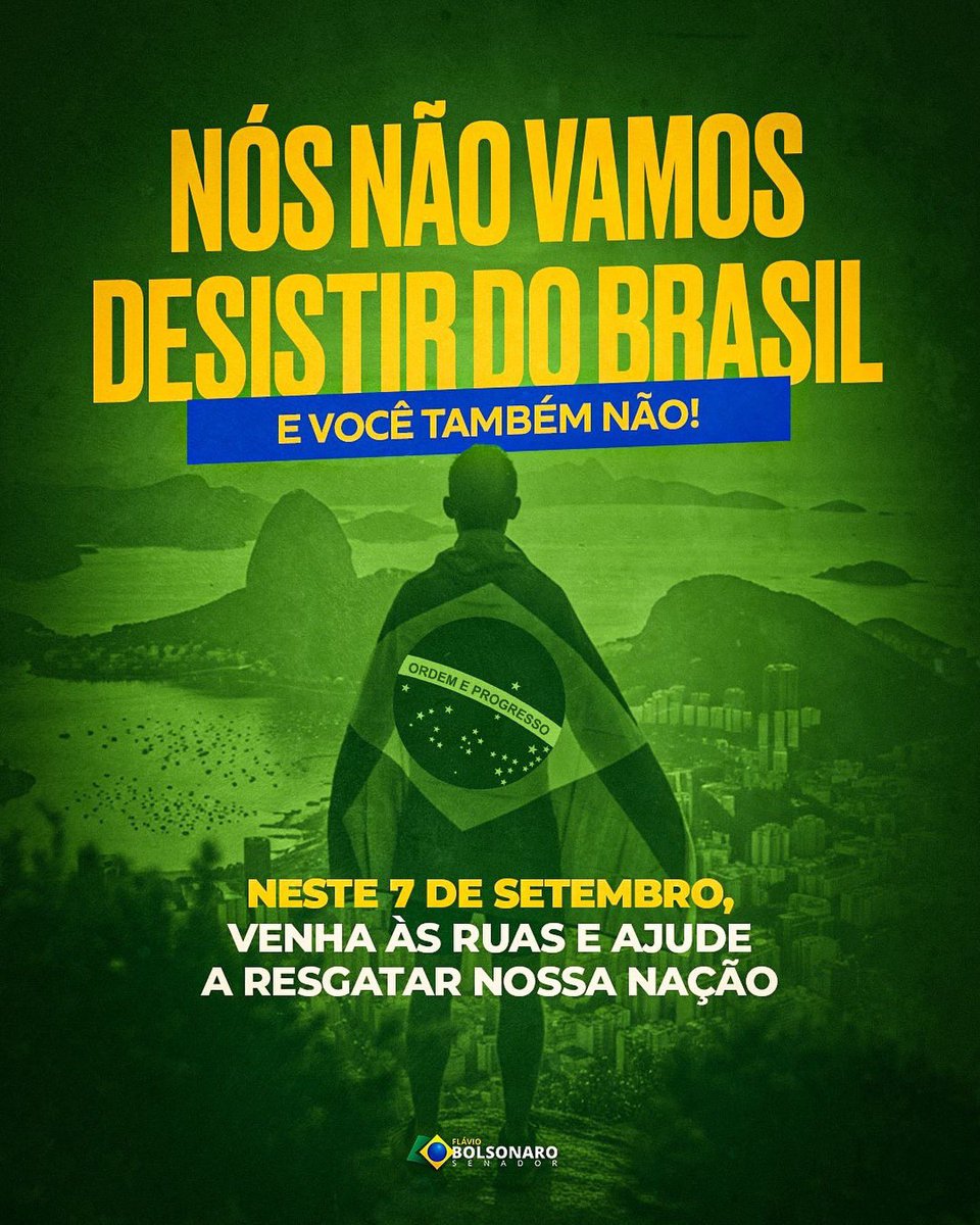 Amanhã é Brasil nas ruas! Desistir não é uma opção!

Conto com cada um de vocês às 11h, em Copacabana.