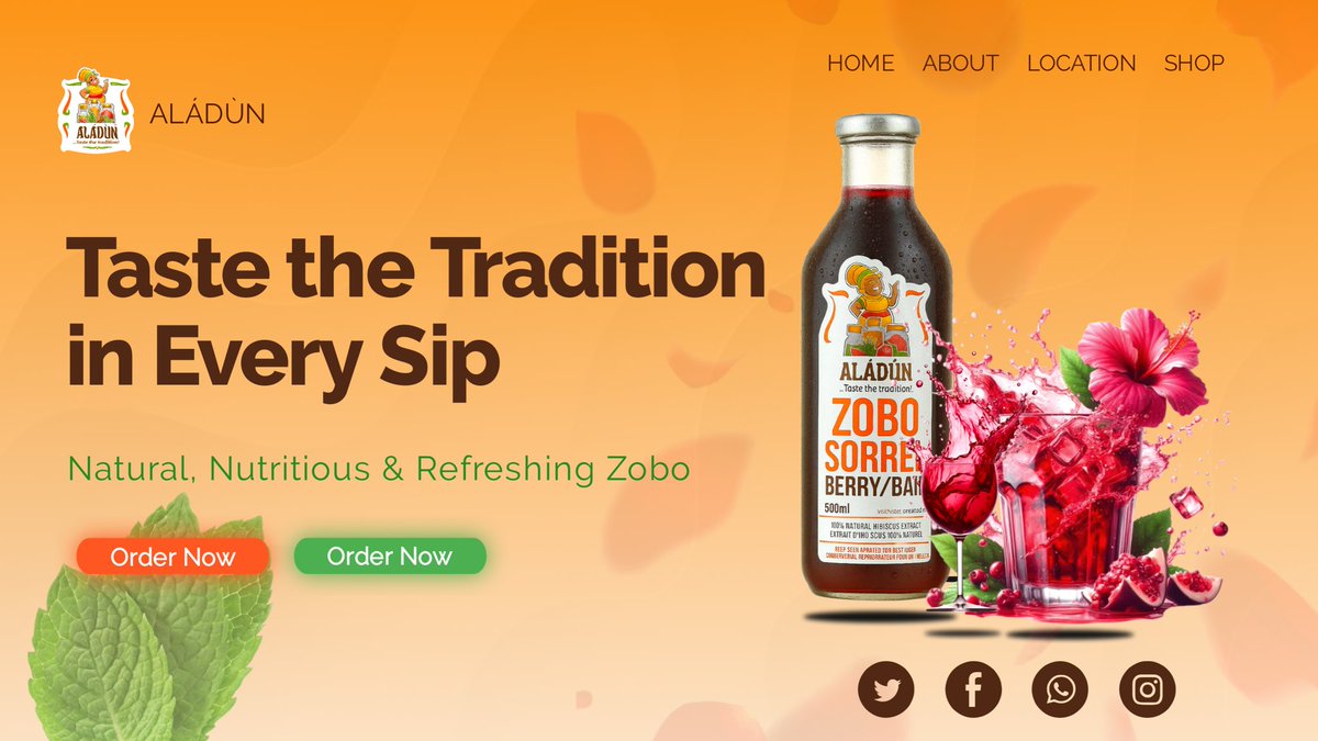 rolsonimagery's tweet image. Who doesn&apos;t like a chilled Zobo drink on a sunny day? 😎
My entry for #CtrlzZoboChallenge

A website hero page 👀