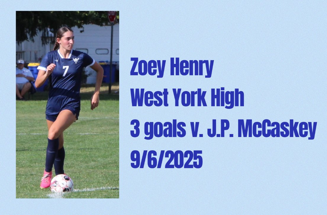 Took the W over J.P. McCaskey, 9-0  ⚽️💙 link ➡️ youtu.be/9OrLJ7ZOlQ0?si…