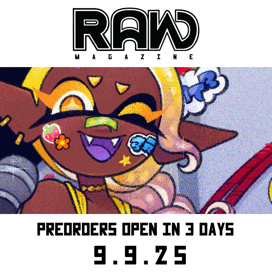 kate_visnaw's tweet photo. only 3 days to go..... are you ready for the splatfest issue? here's the last preview before the full cover reveal!! 🌟

raw magazine's preorder shop lands september 9!

[ #splatoon3 #splatfest #splatoonzine #illustration ] https://t.co/HwokOQ7UNl