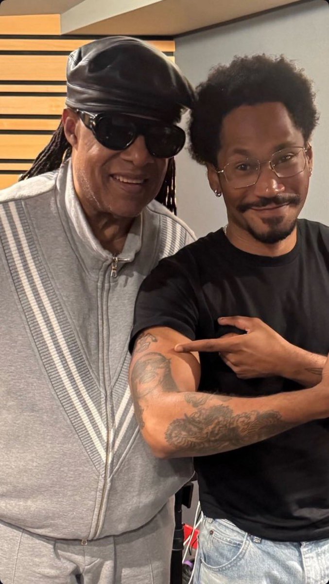 Kaytranada meets his idol &amp; living legend Stevie Wonder 🔥