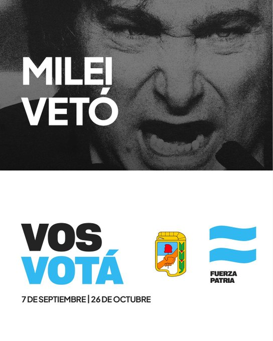 MauroFdz's tweet photo. Mañana sumemos fuerzas para ponerle un límite a Milei #YoVotoFuerzaPatria 🇦🇷 https://t.co/eTOPErs1oU