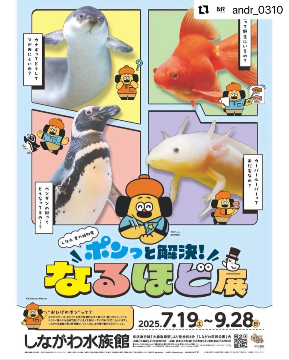 おひげのポン🎉 7/19-9/28 しながわ水族館コラボ (@OhigenoPON) / X