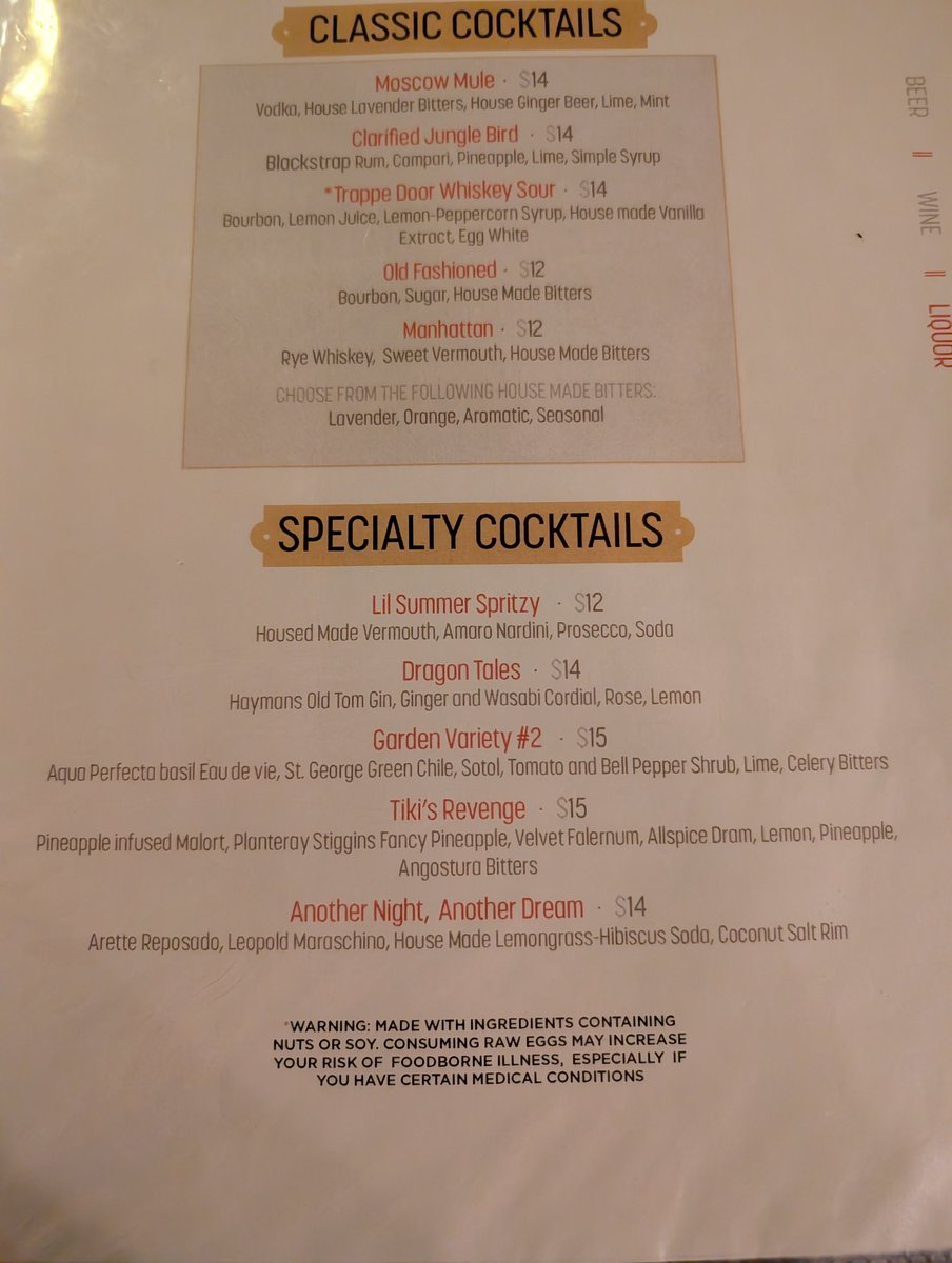 lizcan13's tweet photo. @jengolbeck @IngoBurghardt @TheGoldenRatio4 I WAS BRAVE AND TRIED THE MALORT! The waitress even warned me the drink had a "bitter finish" 😆 was delish! Clarified Jungle bird would have been my next pick!
Tiki's Revenge at the Trappe Door in Greenville, SC https://t.co/lXg4z87J0l