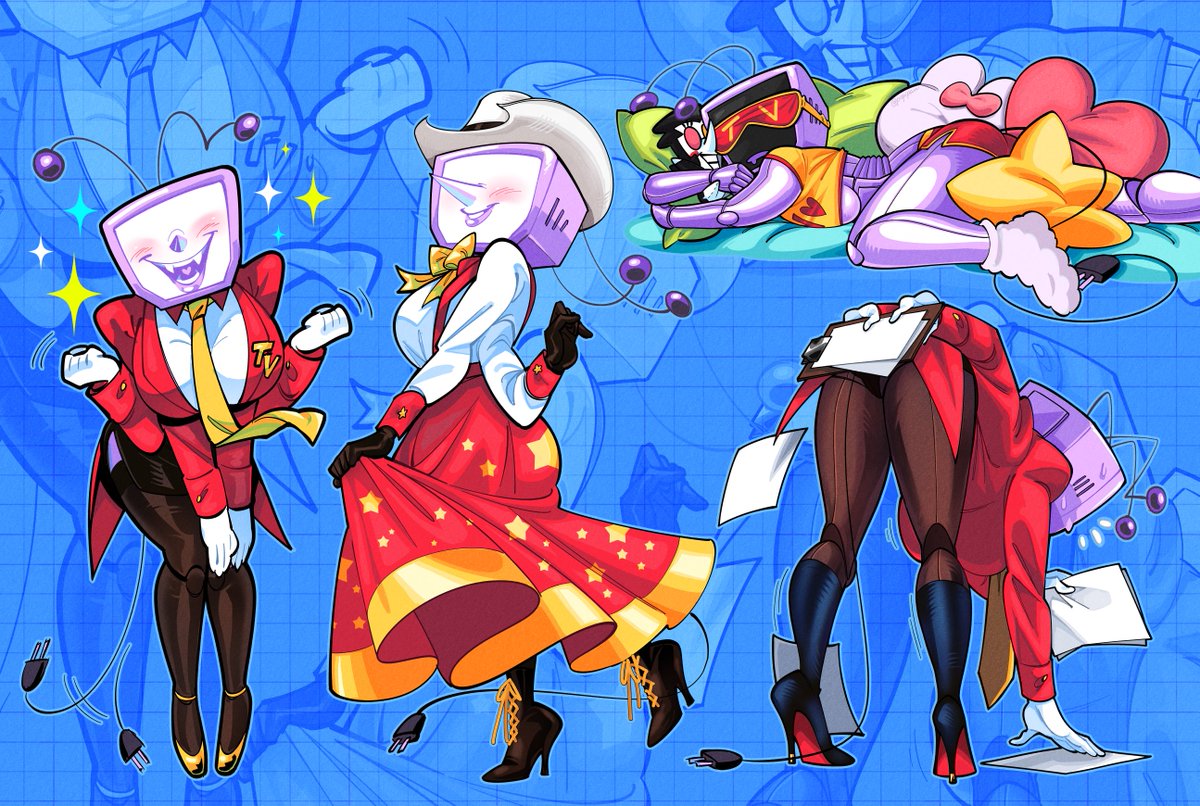 just a bunch of FemTennas I´ve been working on cuz she won´t leave my mind 💜
#tenna #DELTARUNE #deltarunefanart