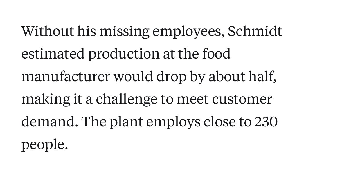 So half the owner’s workforce was illegal but he’s in the clear because it’s so easy to steal an American’s identity and pass employment screening? Is that correct?