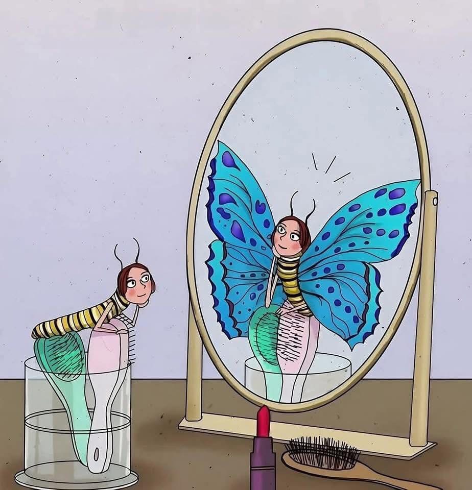 “Change begins when you change the way you see yourself..”