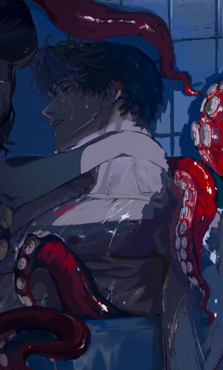 Ebb &amp; flow before our time, haunted by an illusion that pursues him in his weakest moments, when fever overtakes him. Inspired by SR card Promised Wildfire.
‘I’m always scared that you’re just a figment of my imagination.’ #恋と深空 #ホムラ #LoveandDeepspace #Rafayel #祁煜