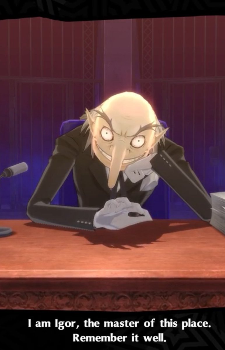 Igor, you look like you sell children.
Does he sell children ??

#Persona5