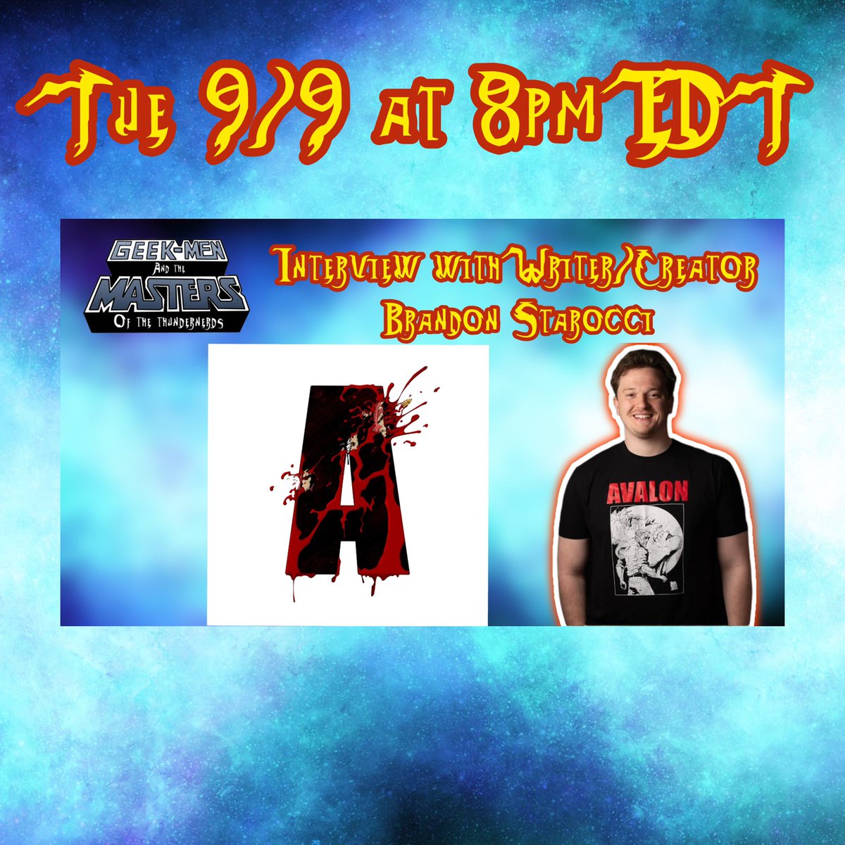 ThunderNerdsPod's tweet image. Here’s what we have for you this week: 

-Interview with @1282avaloncomic 
-Talking Toys with Zombie on #itsFrickinFigures 
- Discussing #wargames &amp;amp; #thenet with @NemesisFC2 @MadnessComic &amp;amp; Ryan Permission &amp;amp; GHOSTPEPPEr on #ADHDtheater 

#geekmen #thundernerdshoo