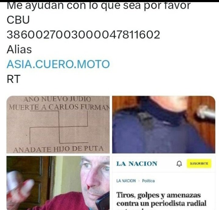 No tengo más fuerzas para seguir😔
Estoy luchando contra enfermedades crónicas y progresivas que avanzan por no tener medicamentos,ni poder hacer estudios médicos urgentes,etc.
Abandonado y solo no se a quien pedir ayuda.
Los quiero mucho y les suplico una limosna por piedad🙏RT