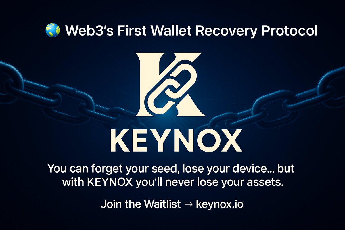 🚀 Introducing KEYNOX

Web3’s first decentralized wallet recovery protocol.
✅ Guardian approval + Timeout
✅ NFT recovery
✅ 1% $KNOX burn with every recovery

🌐 keynox.io

🔔 Join the waitlist today and secure the future of your assets.

#KEYNOX #Web3 #Crypto