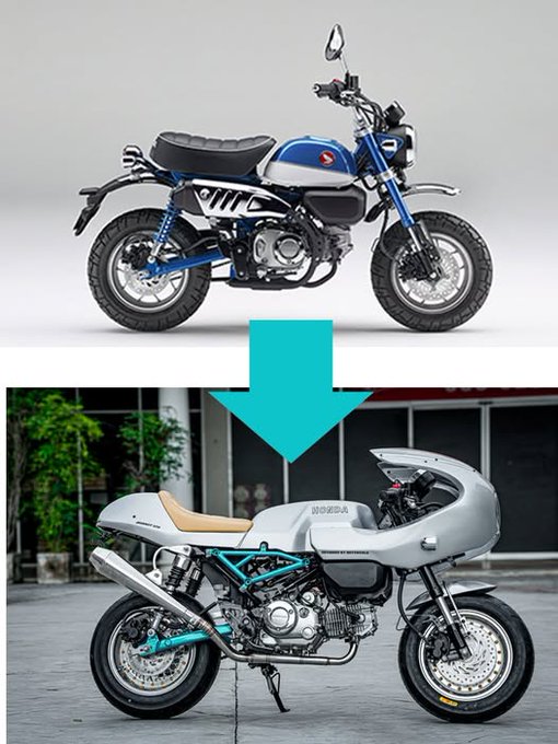 8ftWeekend's tweet photo. MONKEY SMART (125cc) by Note. ドカティの名車ポールスマートのMONKEY125で再現 完成度の高さで話題になっています。 GTAXELが総代理店として販売しています。 現車もありすぐに納品可能です。 お問い合わせはこちら https://t.co/3VzxPZ7NFC #Monkey #paulsmart #Ducati https://t.co/JsQ0dNFqXr