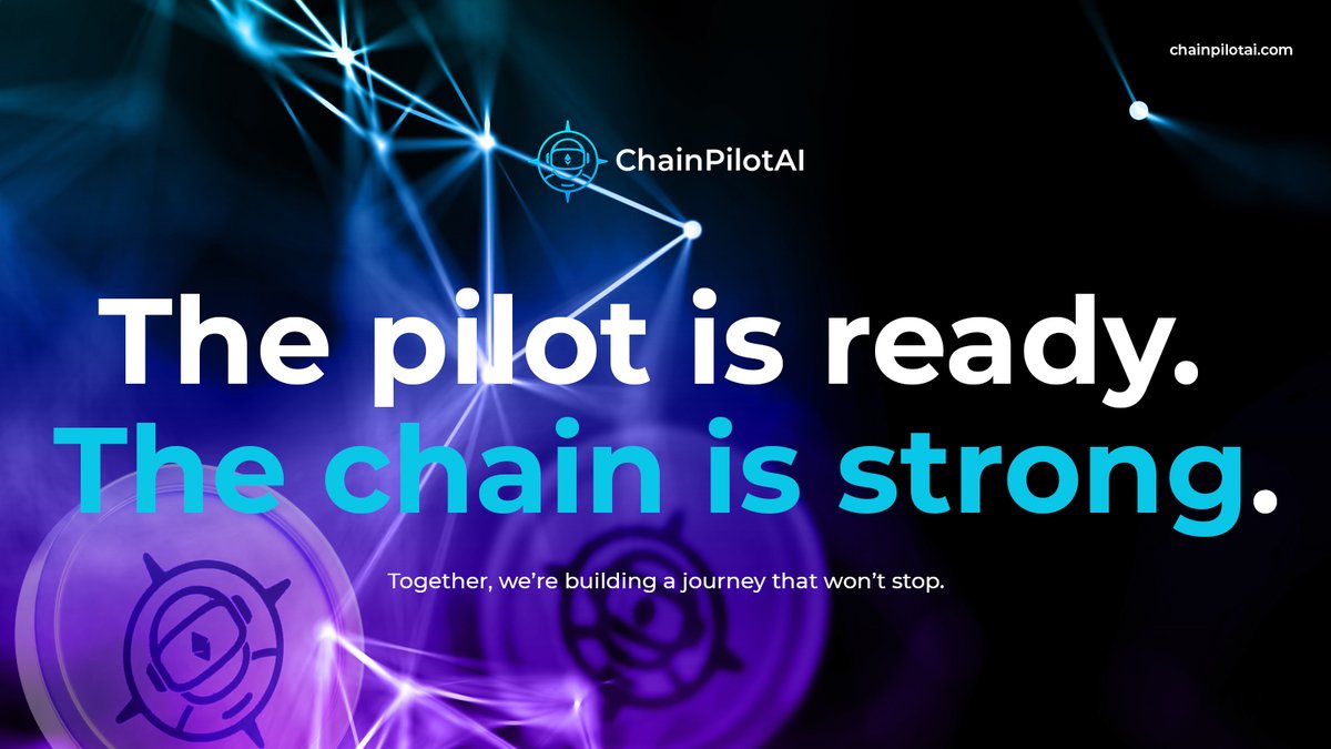 Chain_PilotAI's tweet image. 🚀 The pilot is ready. The chain is strong.
Together, we’re building a journey that won’t stop. 🌍✨

🔗Join us at chainpilotai.com and be part of the movement. 

#Crypto #CPA #ChainPilotAI #Blockchain