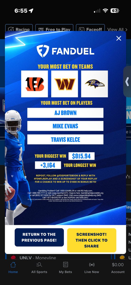 robAmac25's tweet photo. @FDSportsbook #FDNFLREPLAY https://t.co/wtydKIlmi0