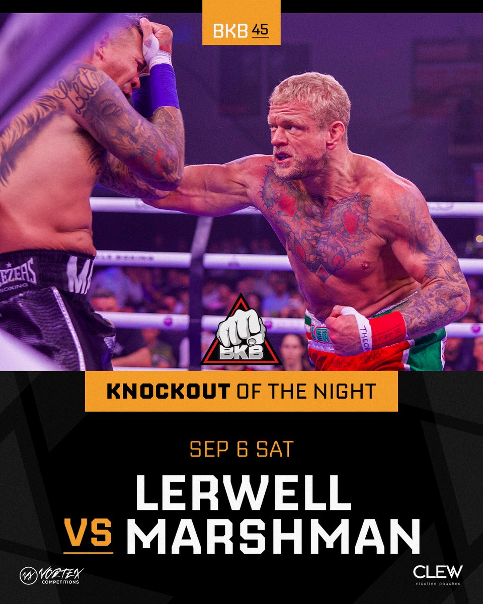bkbbareknuckle's tweet photo. Dan Lerwell with the FIRST ROUND COMBO. ๐ค
He takes home our second KOTN! ๐
#BKB45 #BKB #BareKnuckle https://t.co/2a7zJ8nOKG