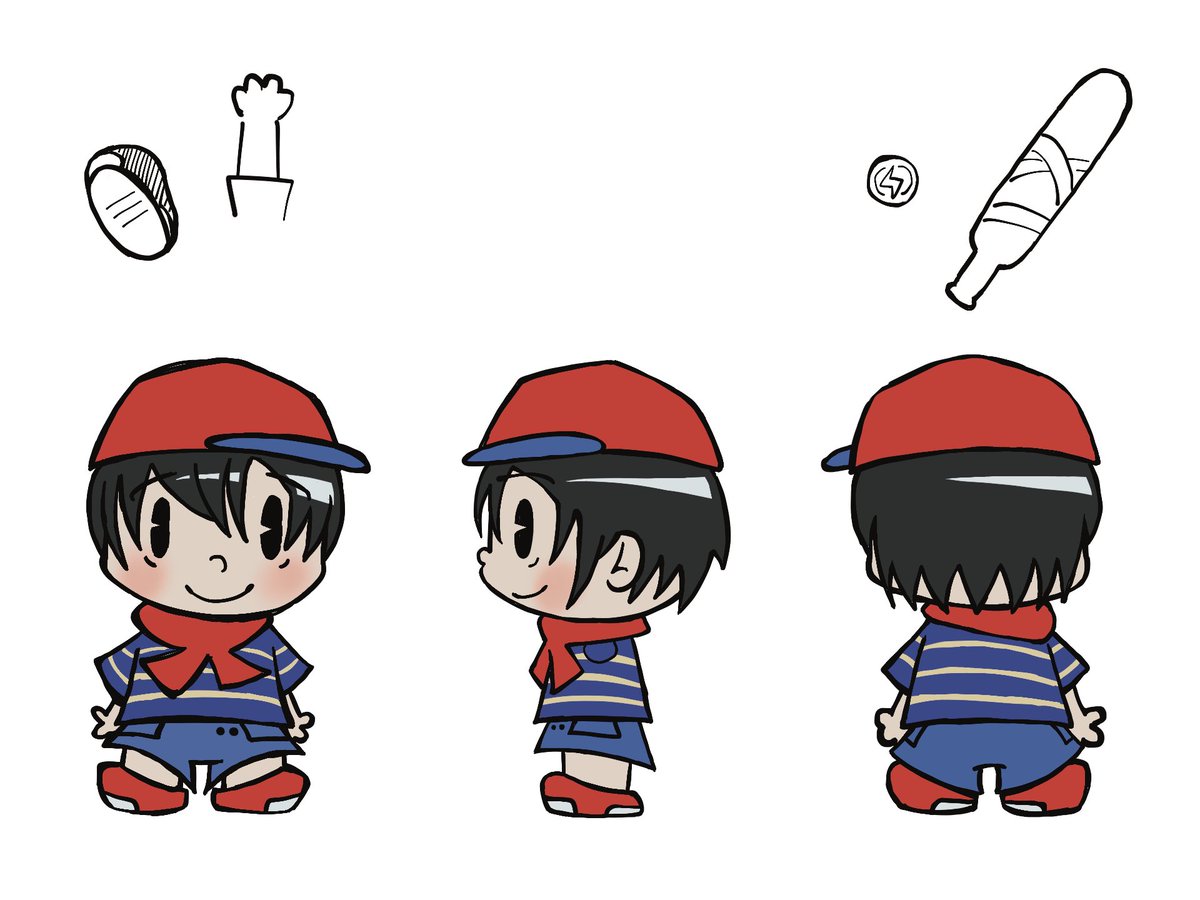 kingpminch's tweet image. Designs for a mother 1 cartoon I&apos;m making #earthbound