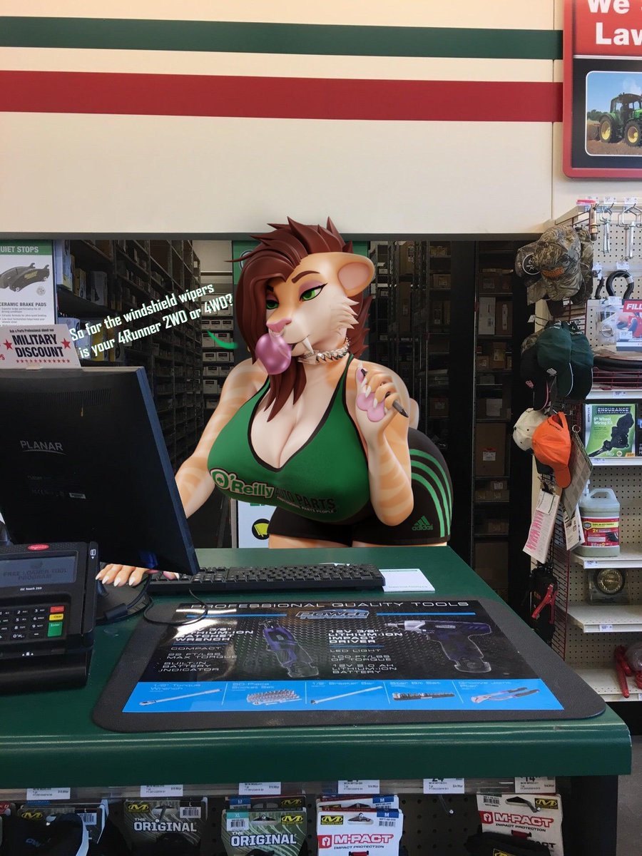 𝓒𝓾𝓼𝓽𝓸𝓶𝓮𝓻 𝓢𝓮𝓻𝓿𝓲𝓬𝓮 🧰🔧

Not the brightest employee but definitely can get the customers in the door~

Silly little render I made of my favorite auto part store 🍀💚