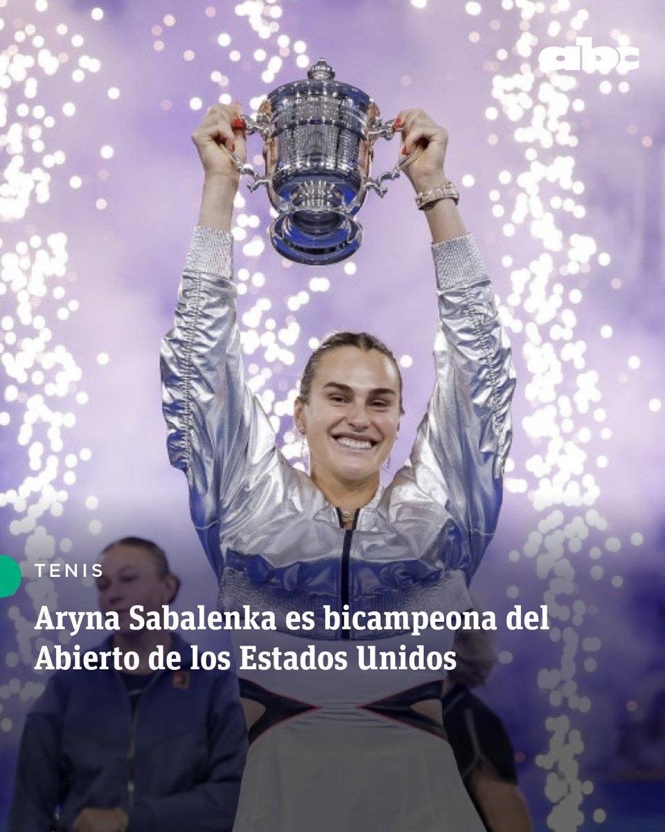 #Tenis | 🏆 Aryna Sabalenka campeona del US Open 2025.

La número uno del mundo venció a Amanda Anisimova por 6-3 y 7-6(3). Con este triunfo, se convirtió en bicampeona en Nueva York. 🇺🇸

Después de dos finales perdidas en la temporada, Sabalenka cerró el año con un título