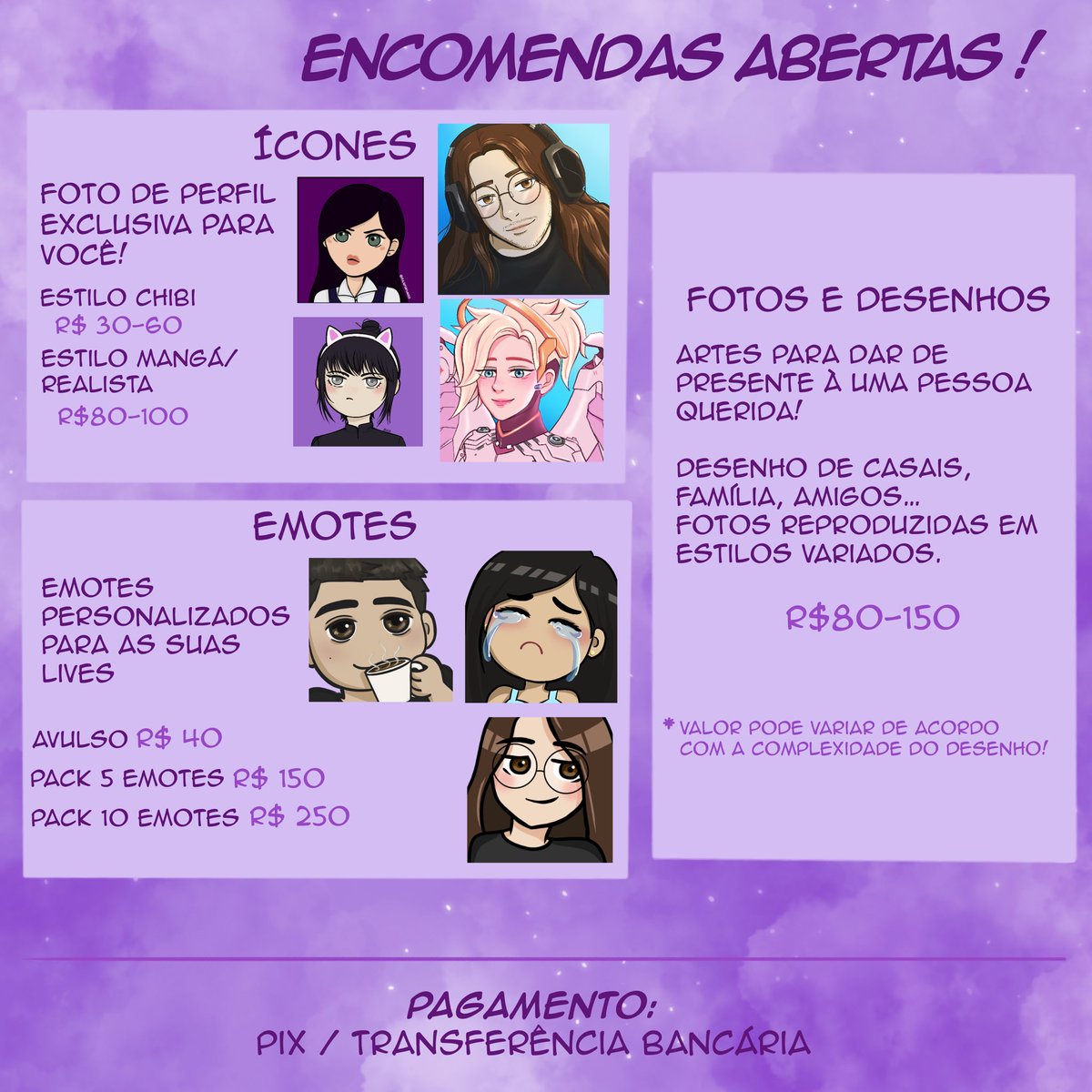 juujiss's tweet photo. Comissions open! 💜 https://t.co/JlGoS9Q2Uy