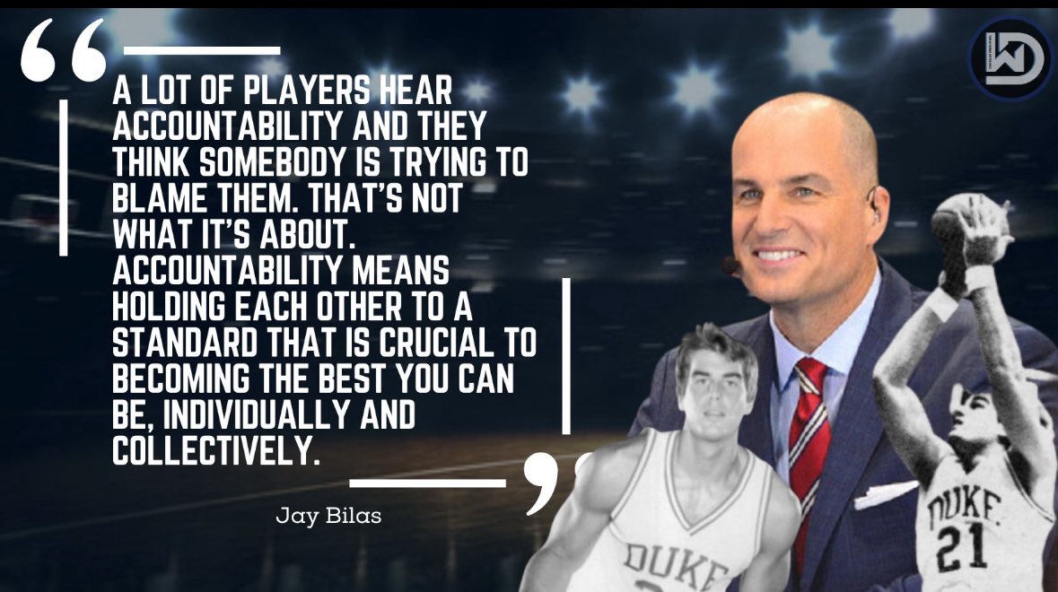 Those who fail to hold others accountable for their lack of discipline and effort will never understand the difference between winning and losing.
