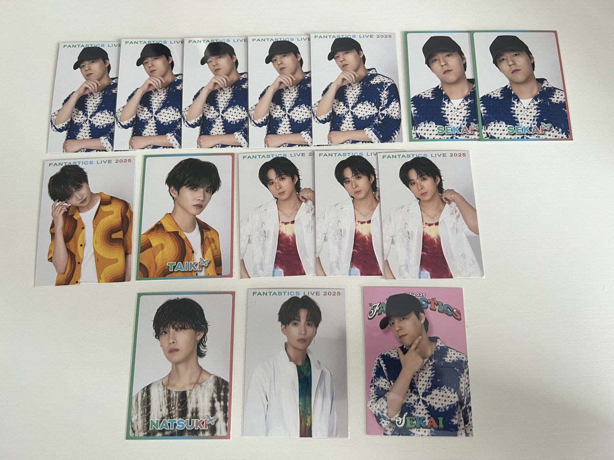 46exjgr's tweet image. Cosmic Resonance ファンタ トレカ

■譲り
世界 佐藤大樹 澤本夏輝 瀬口黎弥
堀夏喜 八木勇征

■求め
中島颯太
FC･集合･コラボカフェ･過去(3.4枚目 ※赤枠優先)

木村慧人
FC･コラボカフェ･過去(3.4枚目 ※赤枠優先)

or 吉野北人 藤原樹

#CosmicResonance
#FANTASTICS #ファンタ #トレカ