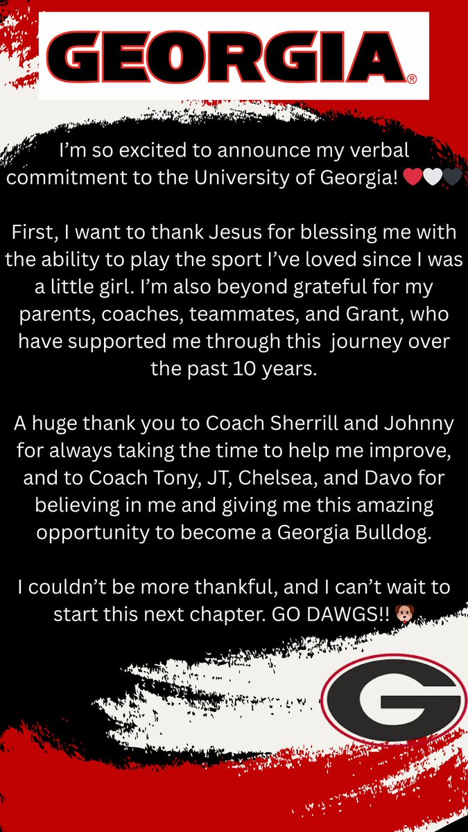 KylaHamby1's tweet photo. Go Dawgs!!! @UGACoachTony @Syd_finch @MikeDavo17 @chelsw20 @SoftbalAmerica @LineDsoftball @RisingSherrill @ExtraInningSB @PrepSoftball @SBRRetweets https://t.co/BLfw8fnnrY