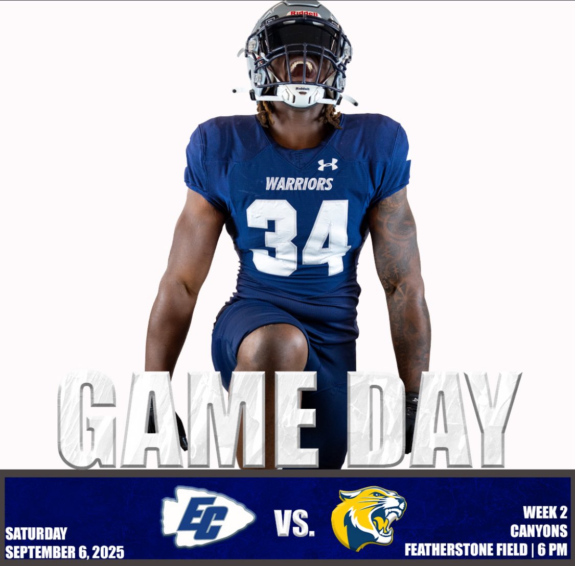 jalen_birdsong's tweet image. Let’s Go!!!!!! @FBWarriorsECC It’s game day!!! #calijucofootball
#JUCOPRODUCT #califootball