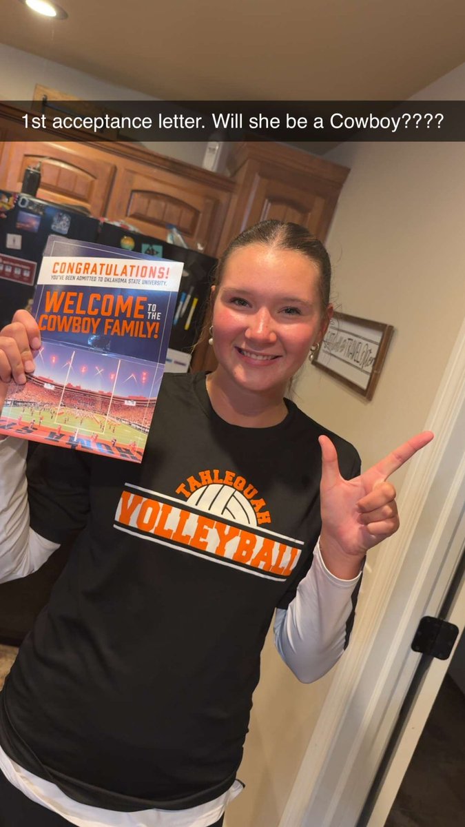 So the twins <a href="/WyattStephens57/">Wyatt Stephens</a> and <a href="/LStephens2026/">Lauren Stephens</a> have applied for several schools. They each received their first acceptance letters. Think this was on purpose or a mere coincidence?  <a href="/UofOklahoma/">University of Oklahoma</a> <a href="/okstate/">Oklahoma State Univ.</a>