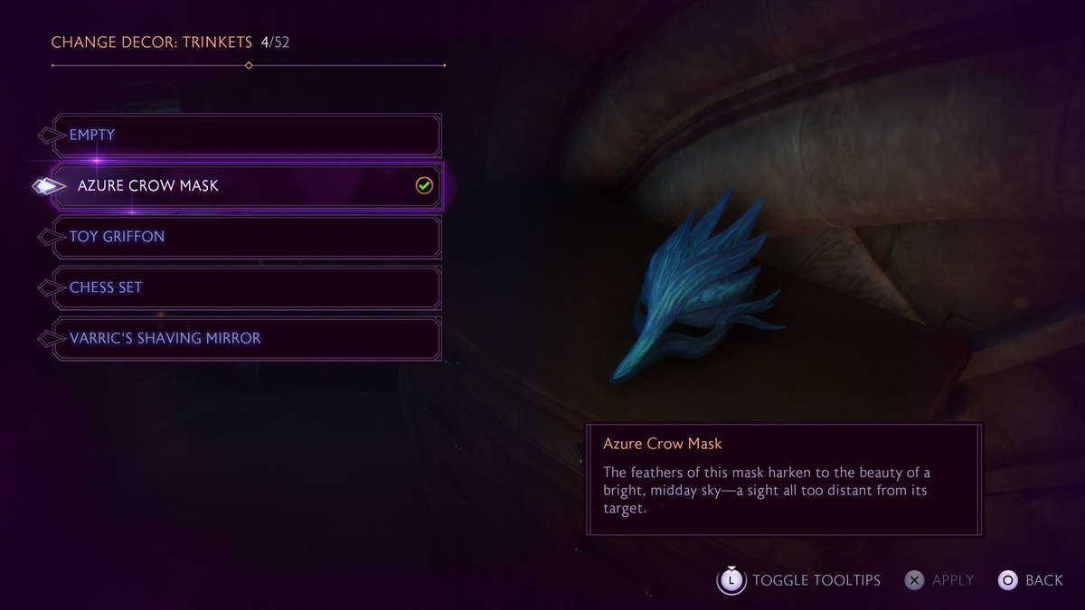 an… AZURE… crow mask… everything reminds me of her 😔