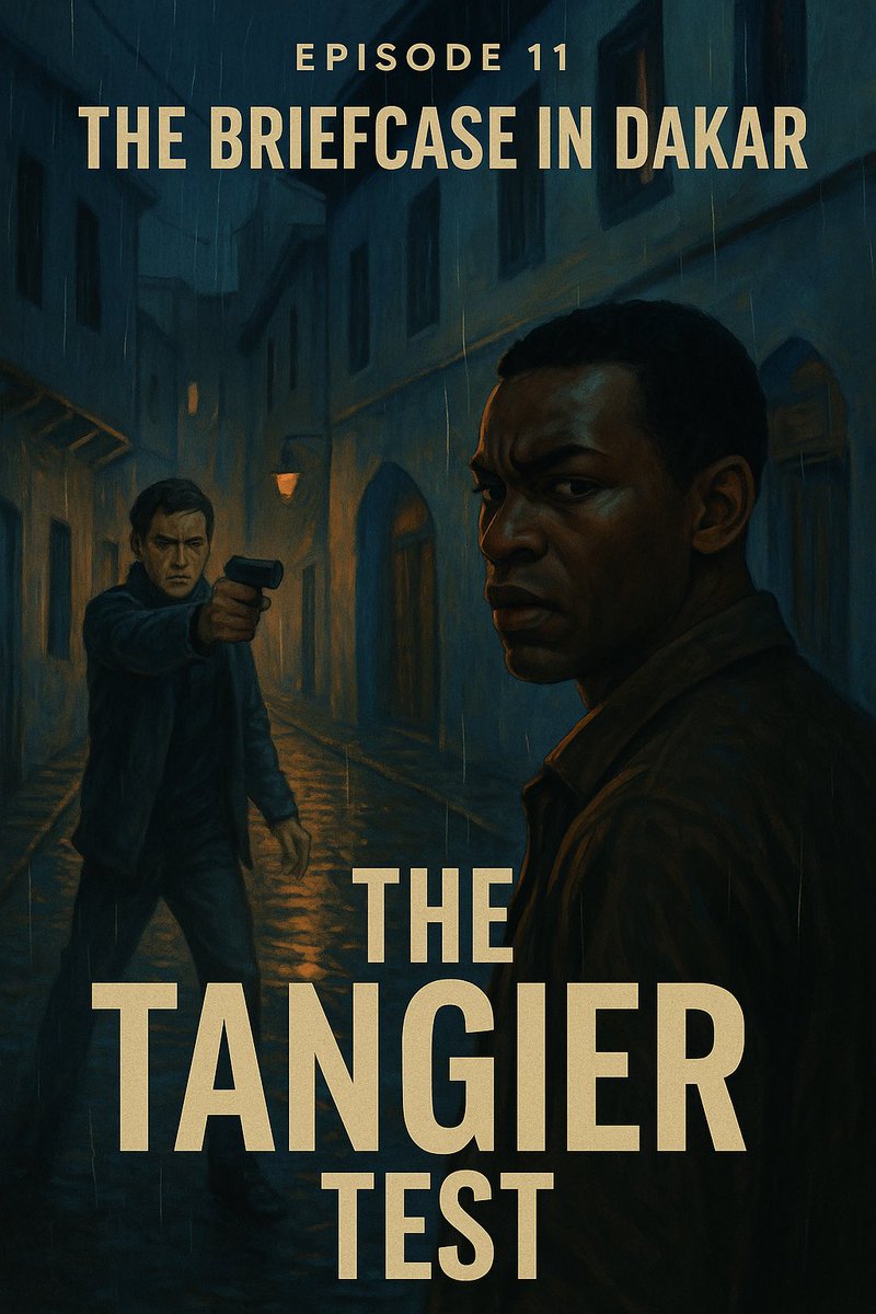 the__oladele's tweet image. EPISODE 11 — “The Tangier Test” (💼The Briefcase in Dakar)

The envelope was sealed in black wax.
No insignia. No words.
Tangier would decide if Kwame lived or died.
#AfricanThriller #StoryThread 🧵