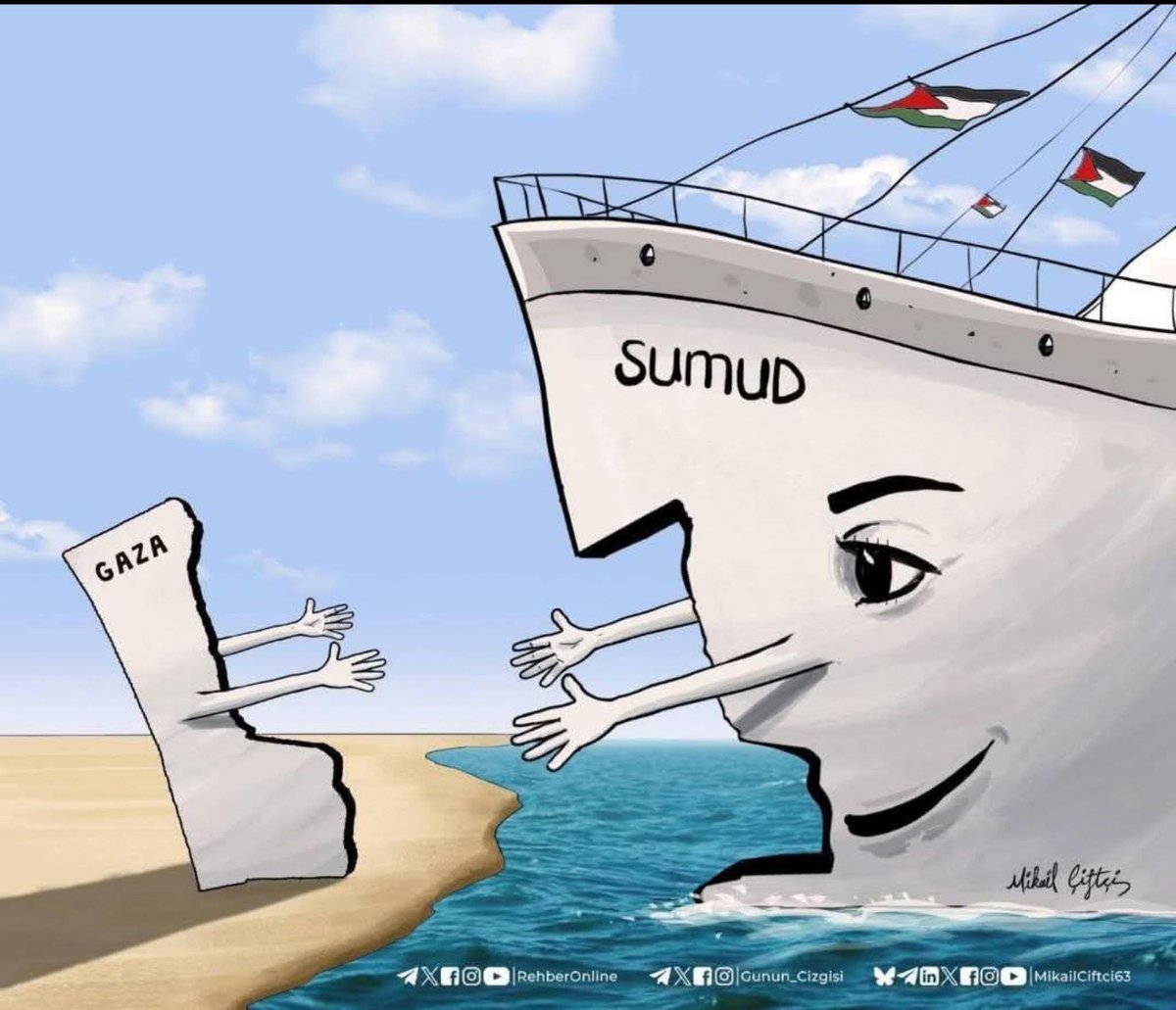 Yvonne โNewcastle ๐โ Ridley (@yvonneridley) on Twitter photo Palestinians of #Gaza we are coming with love, food and aid โฆ we represent 42 countries, there are hundreds of us and we now have 70 boats in our flotilla. The Italian dock workers will put Israel under siege if <a href="/IDF/">Israel Defense Forces</a> mess with us. See you soon- love and solidarity from Palestinians of #Gaza we are coming with love, food and aid โฆ we represent 42 countries, there are hundreds of us and we now have 70 boats in our flotilla. The Italian dock workers will put Israel under siege if <a href="/IDF/">Israel Defense Forces</a> mess with us. See you soon- love and solidarity from