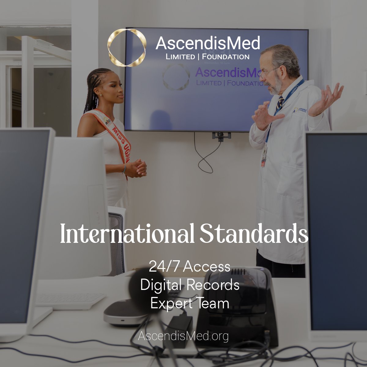 💙Discover the AscendisMed difference. We're setting new benchmarks for healthcare excellence in Kampala. Find out why we're the right choice for you and your family. 💙
📍Now open at Plot 12, Makindu Lane, Kololo, Kampala, Uganda. 

#AscendisMed #LimitedFoundation #MedicalCenter