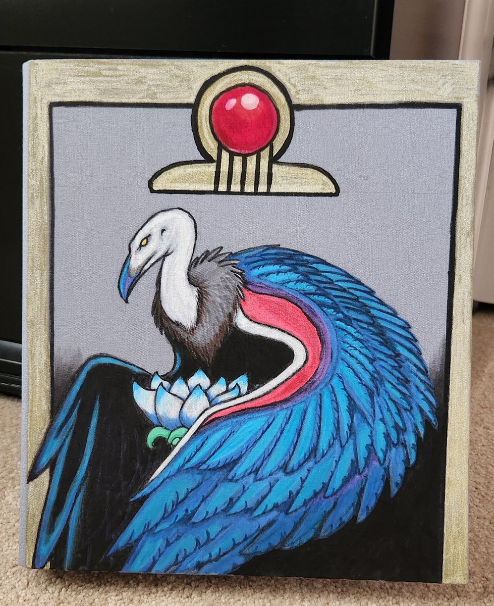 I wasn't originally planning on posting this since it's a personal piece, but apparently it's #vultureday day! So I hope you'll forgive the indulgence 🙏