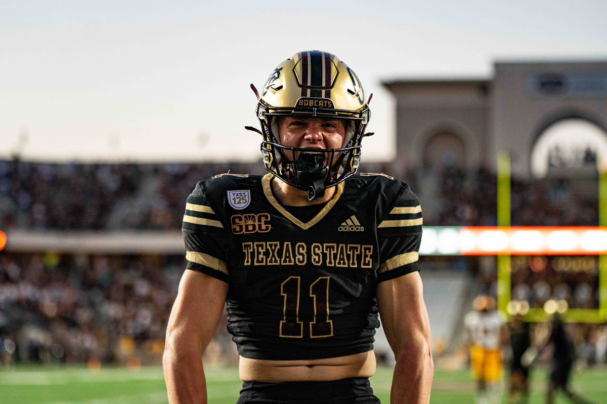 Texas State WR Beau Sparks in two games

• 12 Receptions
• 237 yards
• 5 Touchdowns
• 19.75 ypc

🔥🔥🔥🔥🔥🔥🔥