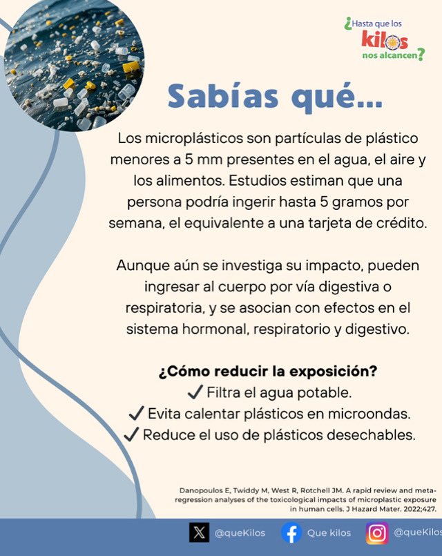 quekilos's tweet image. 🌍⚠️ Los microplásticos están en el agua, los alimentos y hasta en el aire que respiramos. ¡Cuidemos lo que consumimos! 💧🚫
#Microplásticos #AlimentaciónSaludable #SinPlásticos
📄 Artículo completo: pubmed.ncbi.nlm.nih.gov/34863566/