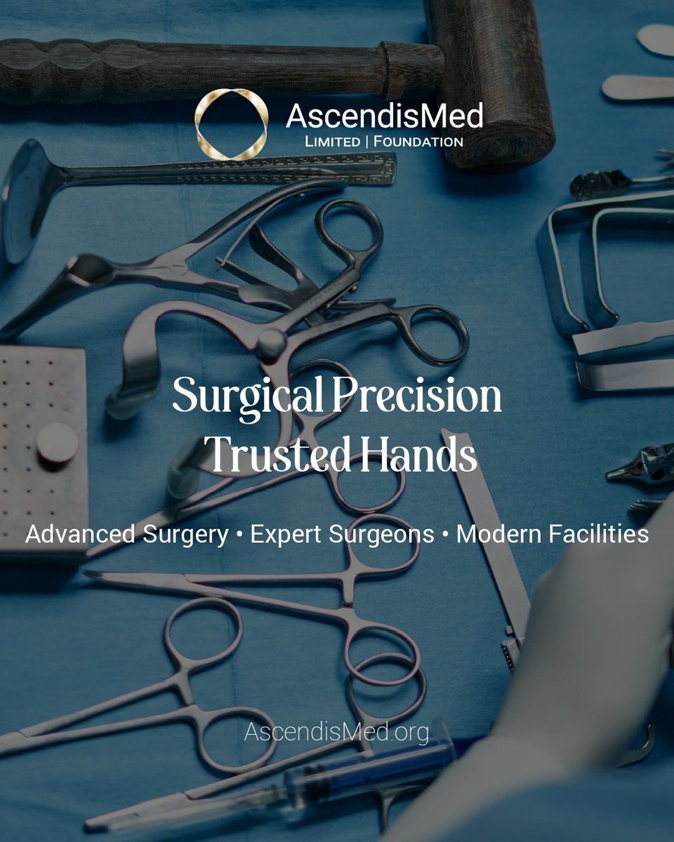 Precision and expertise in every procedure. AscendisMed provides advanced Surgical Care, backed by state-of-the-art facilities and experienced surgeons. Learn more about our specialized services. 

#SurgicalExcellence #AdvancedSurgery