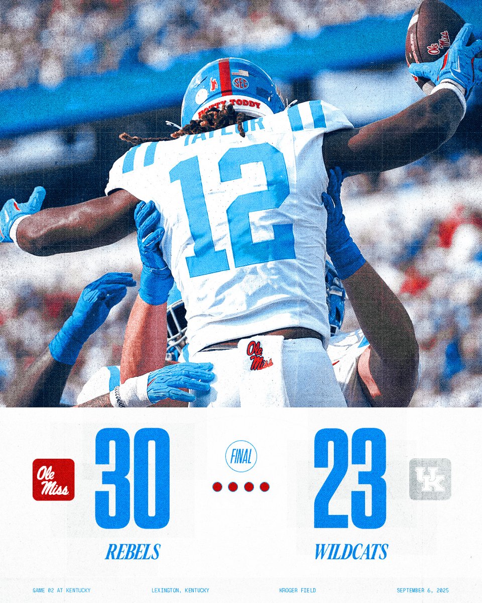 Road Rebs coming home with a W 🚙

#HottyToddy