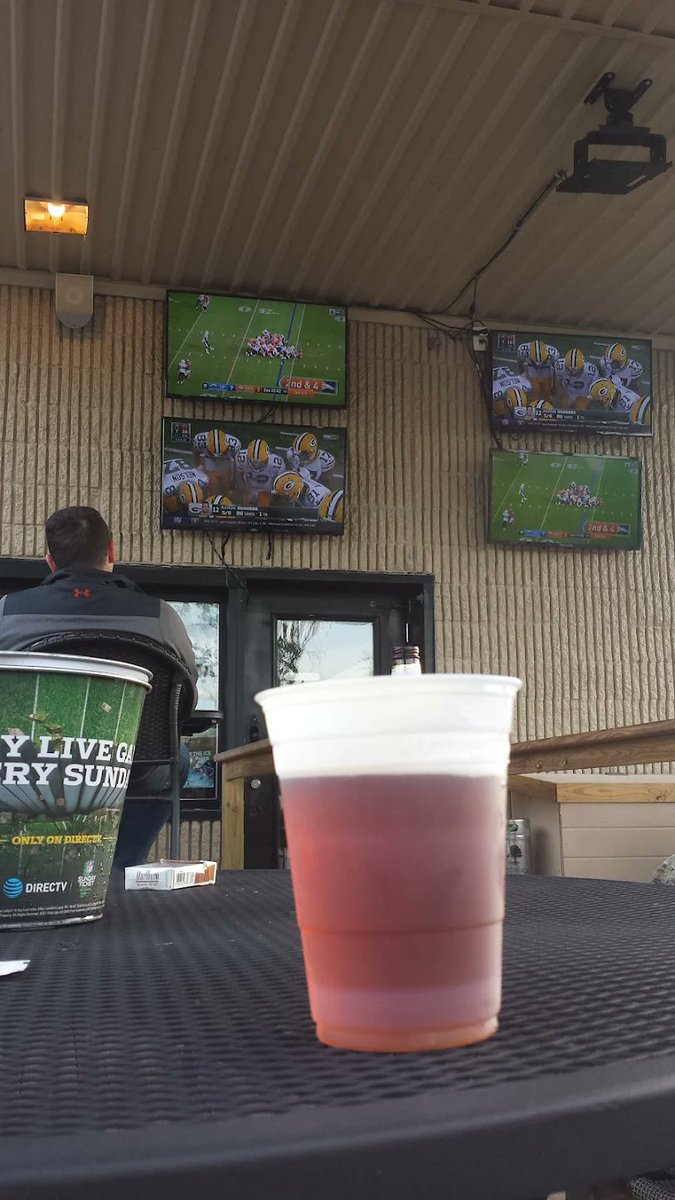 The <a href="/thetailgatevb/">Tailgate Sports Pub</a> looks nothing like a former bank drive thru! TV mounts done different!