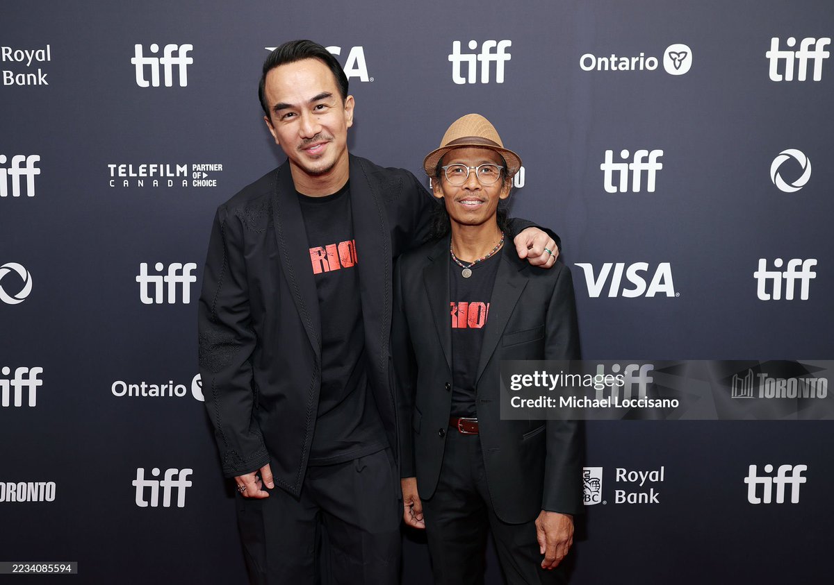 Joe Taslim and Yayan Ruhian attend the World Premiere of Kenji Tanigaki’s ‘THE FURIOUS’ at the 50th Toronto International Film Festival. #TIFF50