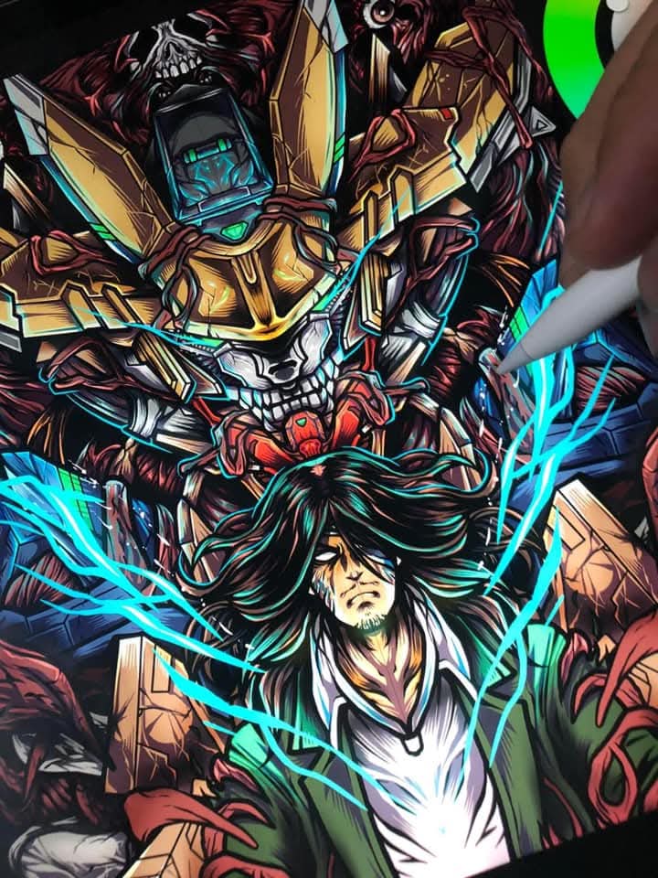 When Titans meet Gundams
#NFTCollection #NFTCommunity #CNFT #SOL #solanaart #SolanaNFTs #ADA #CardanoADA #CardanoNFTs  #shirtdesign #commissionopen #gundan #AttackOnTitan