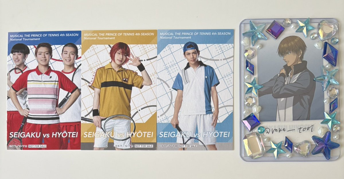 【交換】
テニスの王子様 テニミュ 4th シーズン ポップアップ POP UP SHOP ロフト オーロラカード トレカ カード 氷帝 立海 特典

譲：滝 宍戸 芥川 忍足 真田 ジャッカル 丸井 トリオ

求：日吉 越前

郵送 or テニフェス(全日程参加)手渡し
お気軽にお声掛けください🙇‍♀️